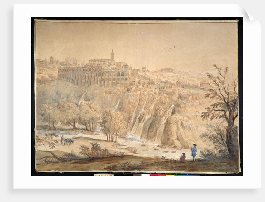 View of the Basilian Monastery at Grottaferrata, Rome by Gaspar van (1653-1736) Wittel