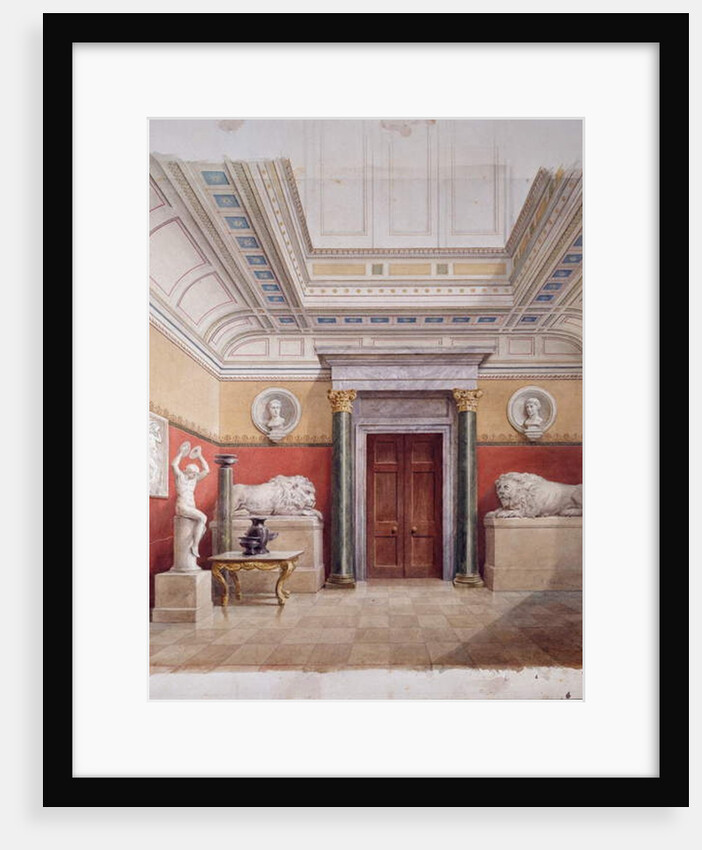 The Sculpture Gallery, north end, c.1870 by John Dibblee Crace