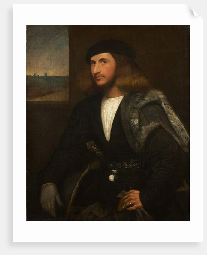 Portrait of a Venetian nobleman by Giovanni de Busi Cariani