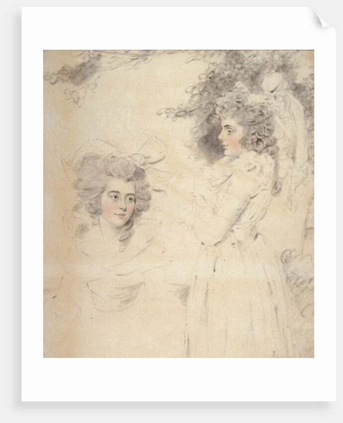 Portrait of Georgiana, Duchess of Devonshire and Lady Elizabeth Foster by John Downman
