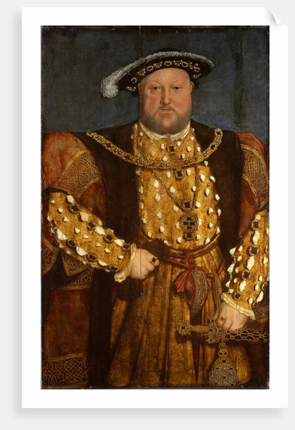 Portrait of King Henry VIII by Hans Holbein the Younger