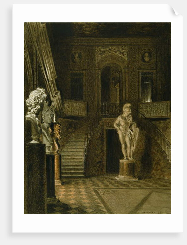 The Painted Hall at Chatsworth, 1827 by William Henry Hunt