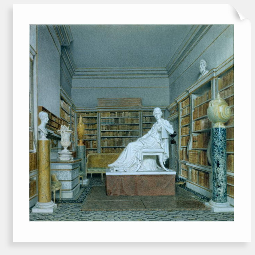 The Old Library, Chatsworth by William Henry Hunt