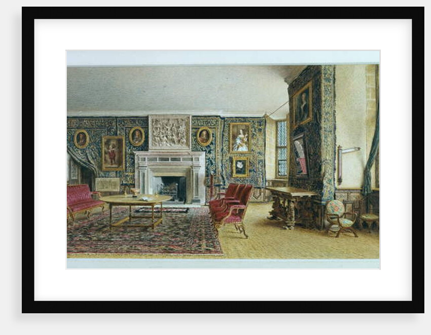 The Library, Hardwick, 1828 by William Henry Hunt