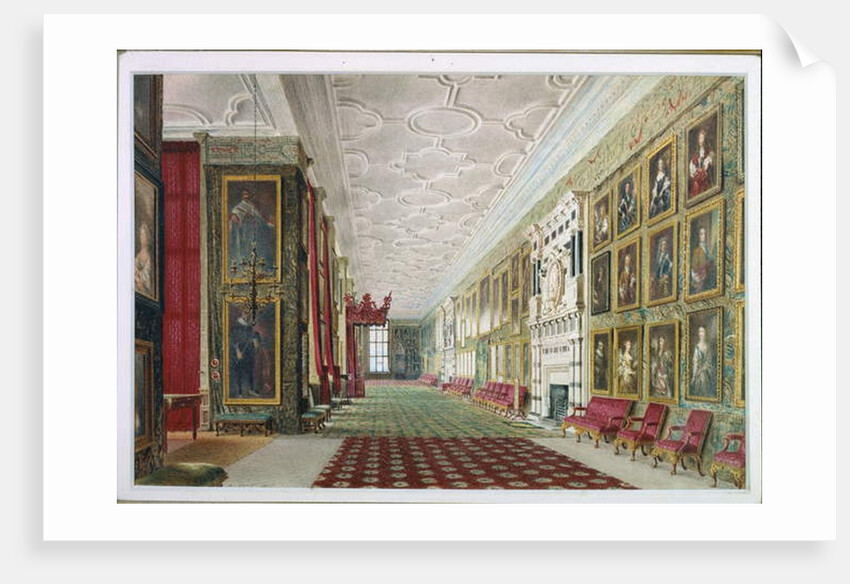 The Long Gallery, Hardwick, 1828 by William Henry Hunt