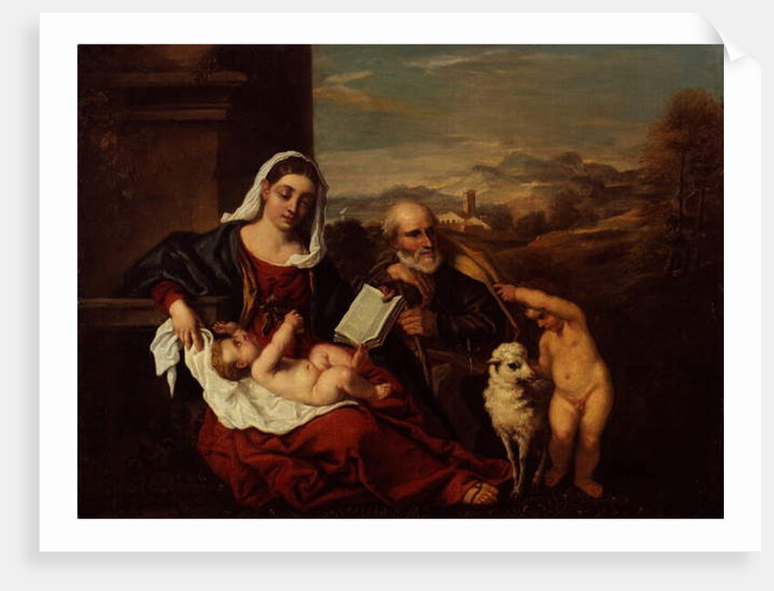 The Holy Family with the Infant St John the Baptist by Titian