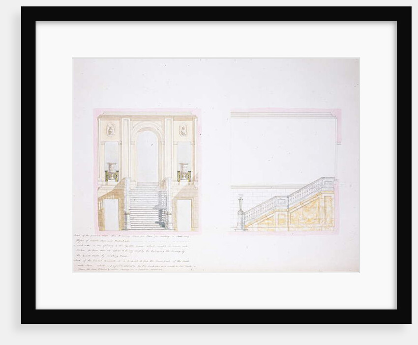 Design for the Painted Hall, Chatsworth by Jeffry Wyatville