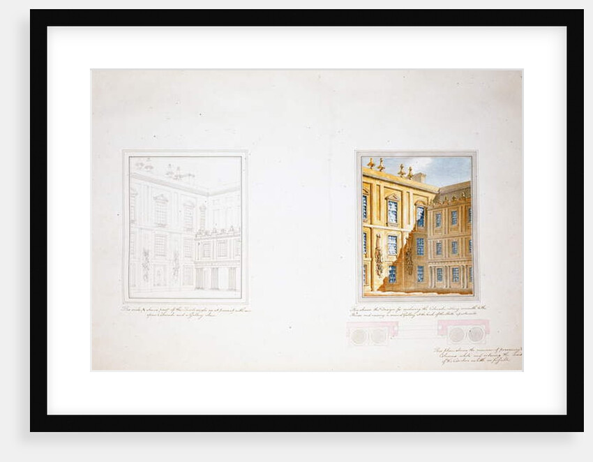 Design for the Inner Court, Chatsworth by Jeffry Wyatville