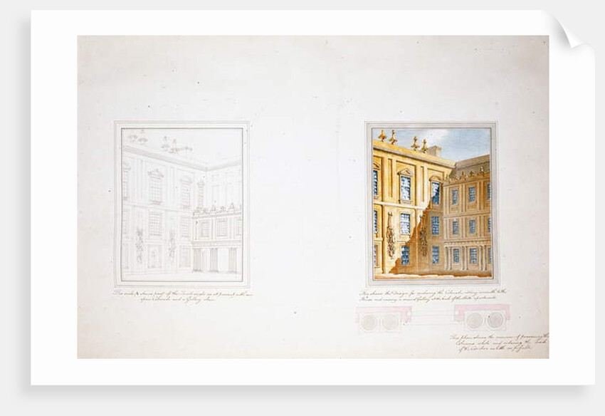 Design for the Inner Court, Chatsworth by Jeffry Wyatville