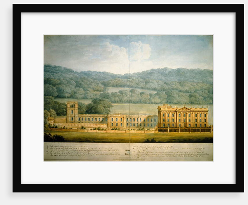 The West Front of Chatsworth House by Jeffry Wyatville