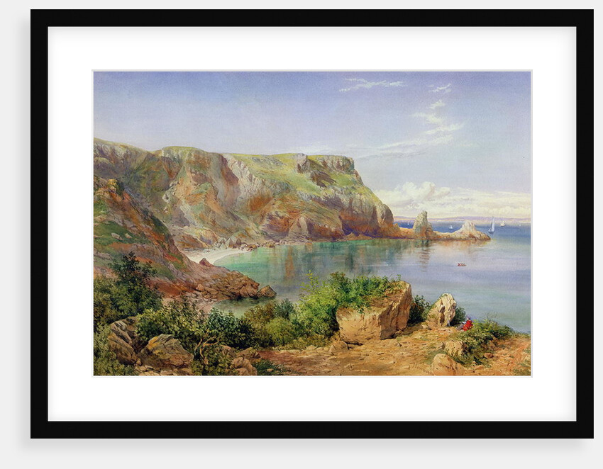 Ansty's Cove, Babbacombe, Devon, 1861 by John William Salter