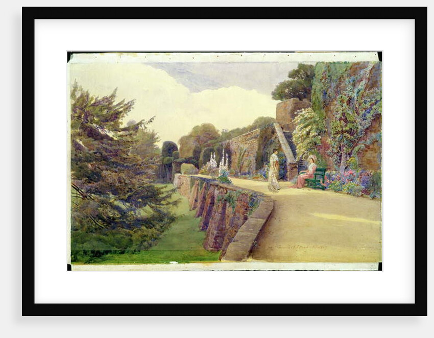The Terrace at Berkeley Castle, Gloucestershire, 1887 by George Samuel Elgood