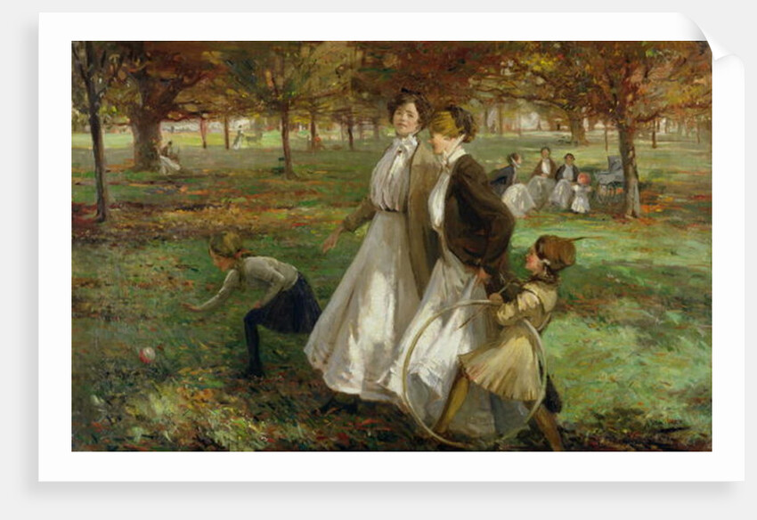 Autumn in Kensington Gardens by James Wallace