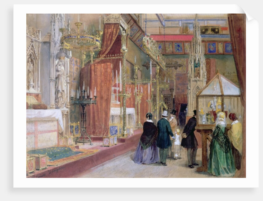 The Medieval Court of the Great Exhibition of 1851 by Louis Haghe