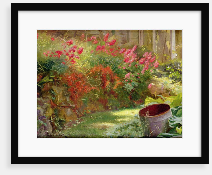 A Sunlit Garden, 1918 by Charles Ernest Butler