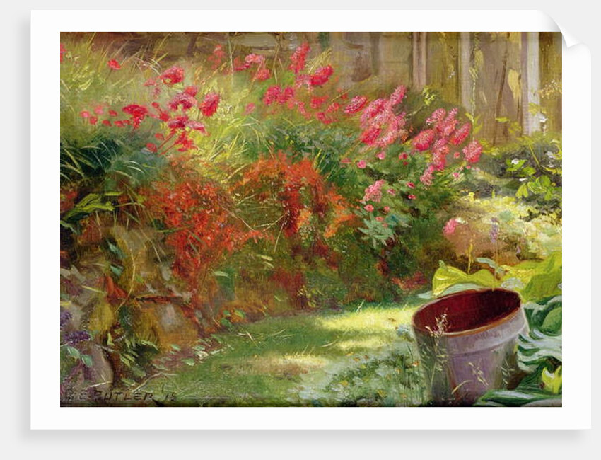 A Sunlit Garden, 1918 by Charles Ernest Butler