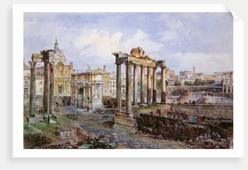 The Forum, Rome, 1878 by Vincenzo Marchi