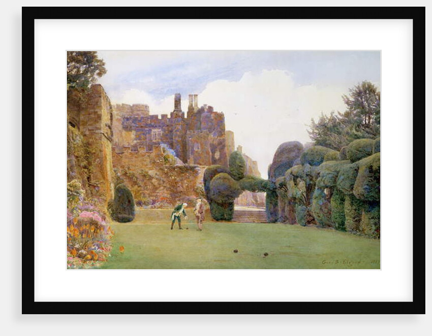 The Bowling Green, Berkeley Castle, Gloucestershire by George Samuel Elgood