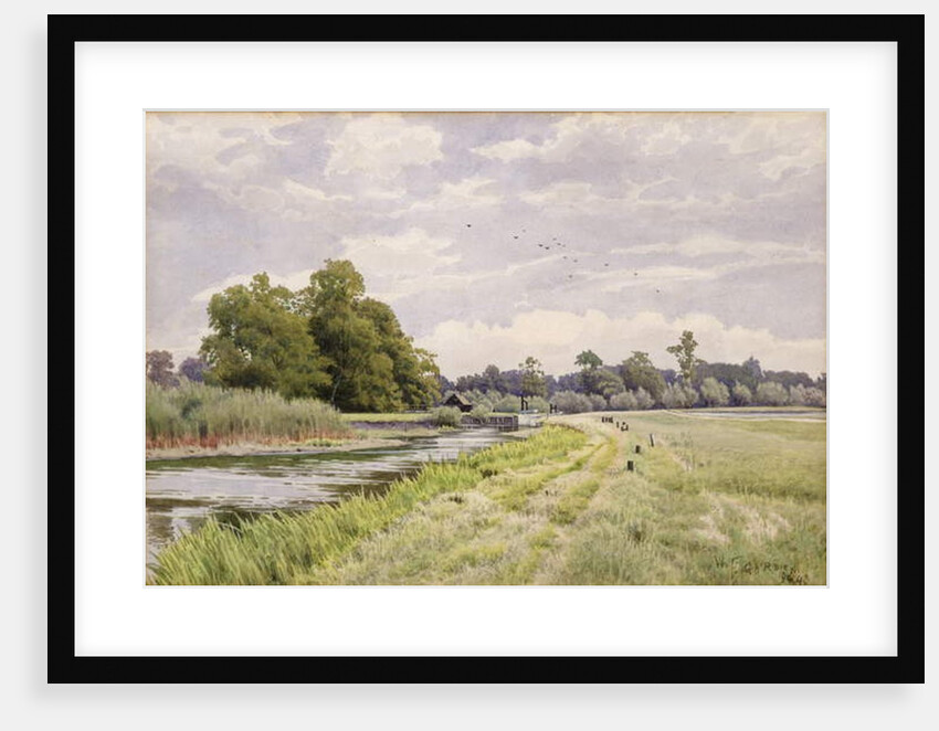 On the River Ouse, Hemingford Grey, 1904 by William Fraser Garden