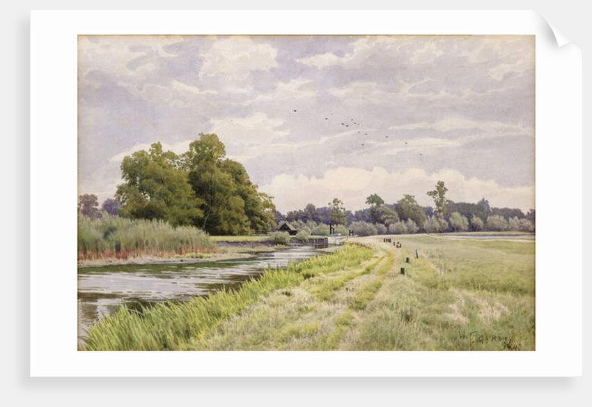 On the River Ouse, Hemingford Grey, 1904 by William Fraser Garden