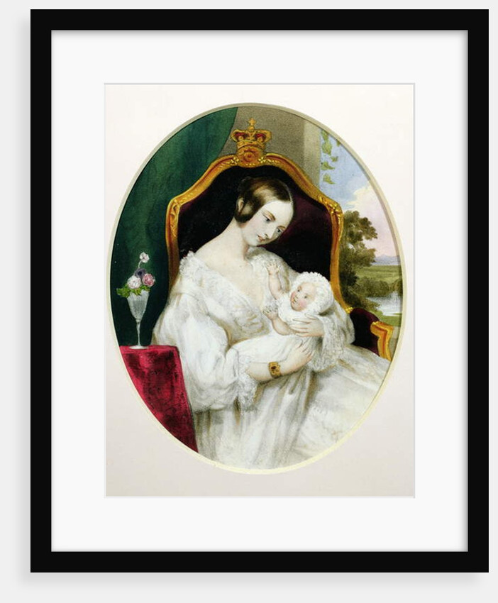 Queen Victoria with the Princess Royal as a baby by English School