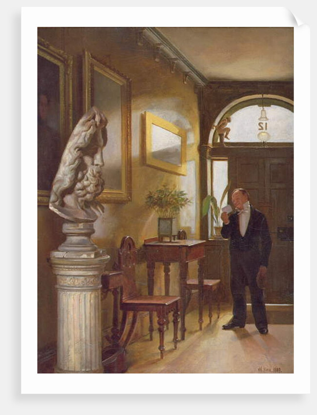 The Calling Card, 1889 by William Fitz