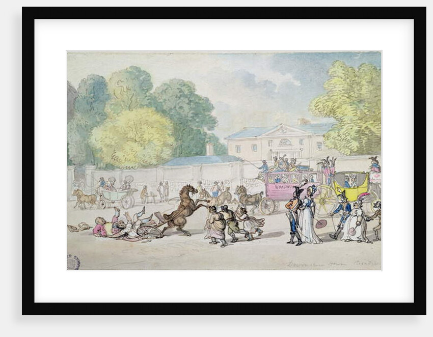 Devonshire House, Piccadilly by Thomas Rowlandson