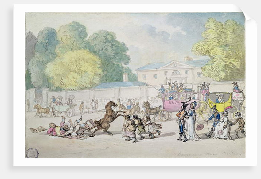 Devonshire House, Piccadilly by Thomas Rowlandson