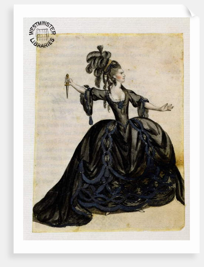 An Actress Playing Lady Macbeth by English School