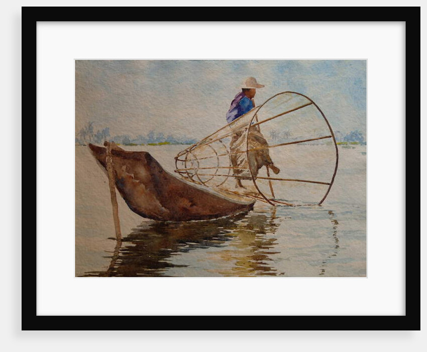 916 Leg rower, Inle Lake by Clive Wilson