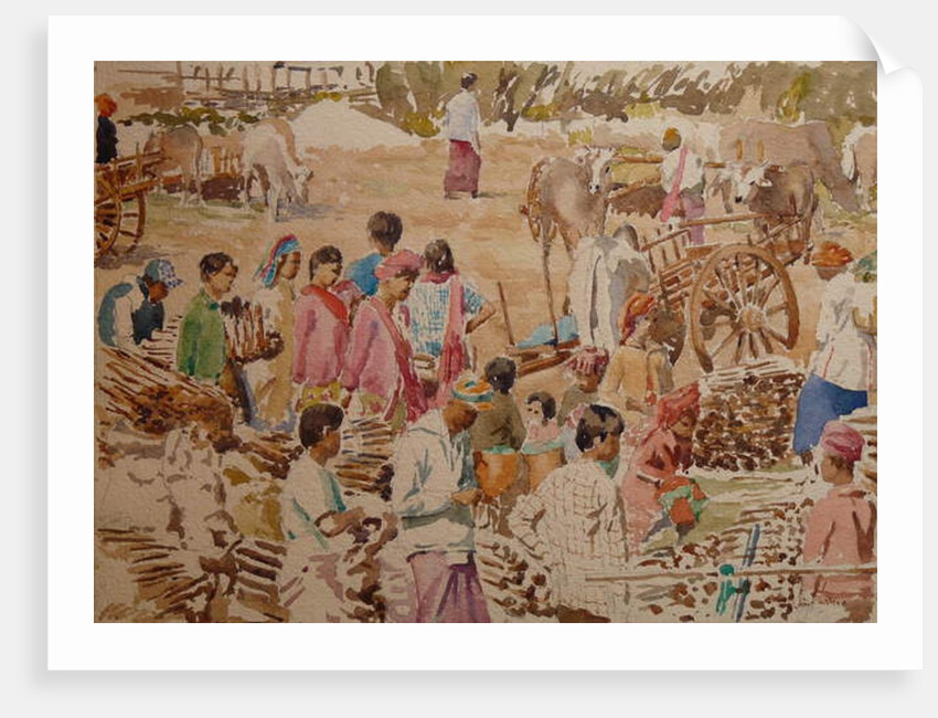 918 Firewood market, Thaung Tho by Clive Wilson