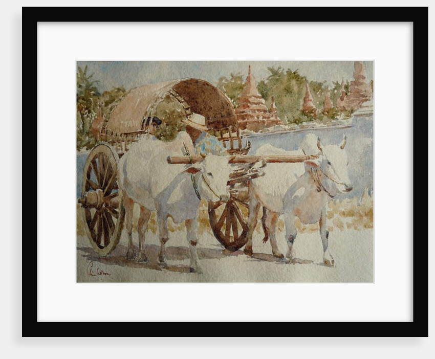 934 Bullock cart taxi round the temples by Clive Wilson