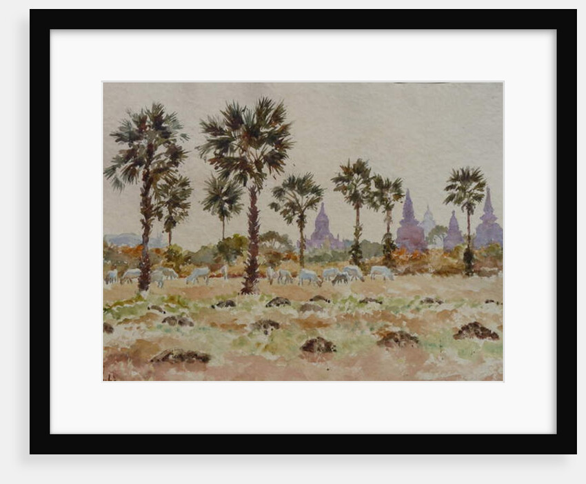 935 Blue cows and palmettos by Clive Wilson