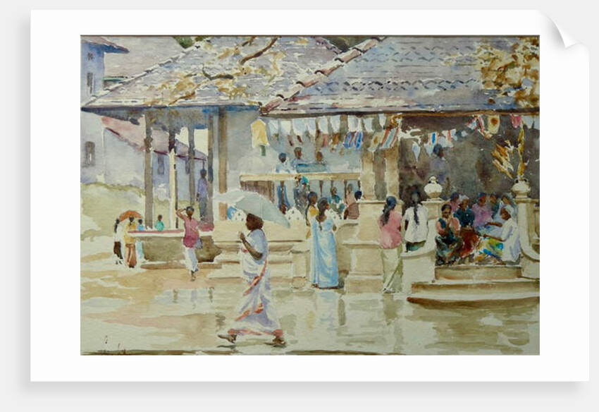 759 Temple visit between the showers by Clive Wilson