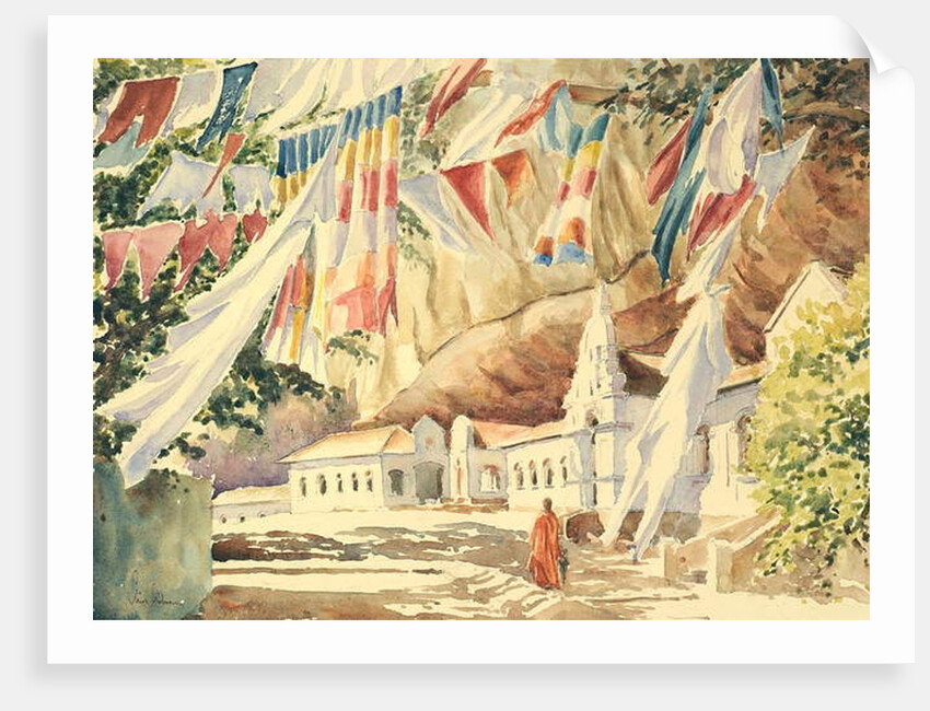 748 Prayer flags, Dambulla by Clive Wilson