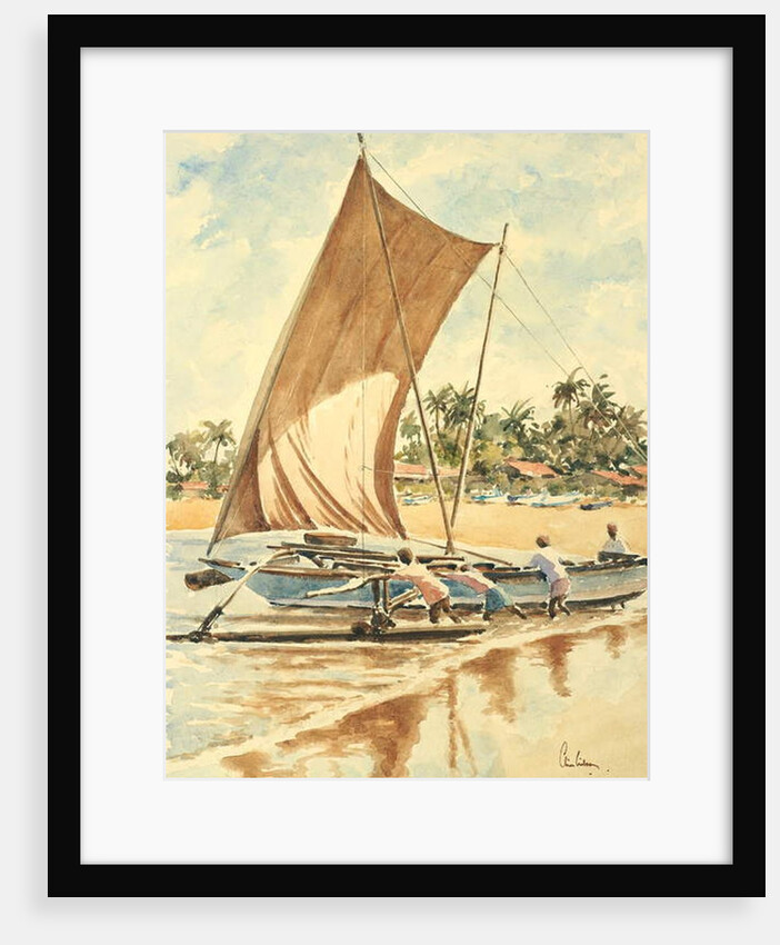 751 Launching the kat by Clive Wilson