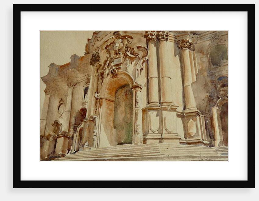 568 10 o'clock shadows, S. Giorgio, Modica by Clive Wilson