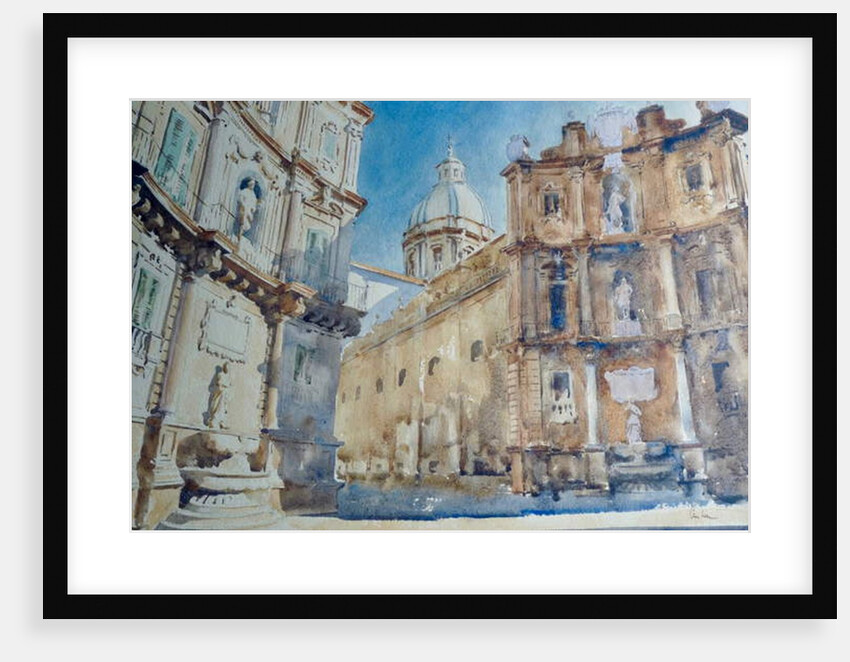 572 Late afternoon shadows - Palermo, Quattro Canti by Clive Wilson