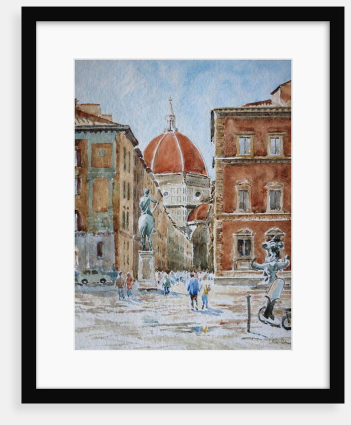 951 Piazza SS Annunziata, after the cloudburst by Clive Wilson