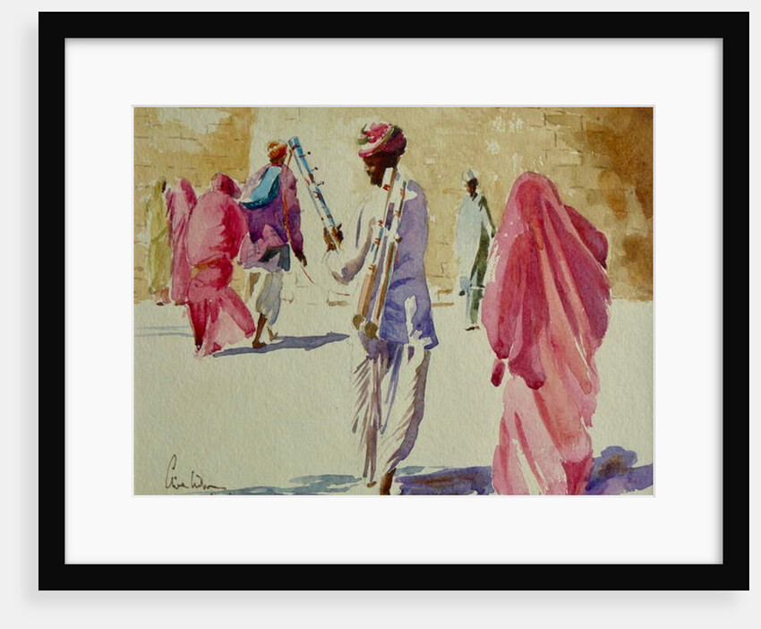 513 Jaisalmer, Pipe player by Clive Wilson