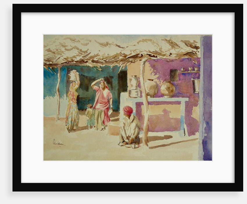 661 Brahmin village interior by Clive Wilson