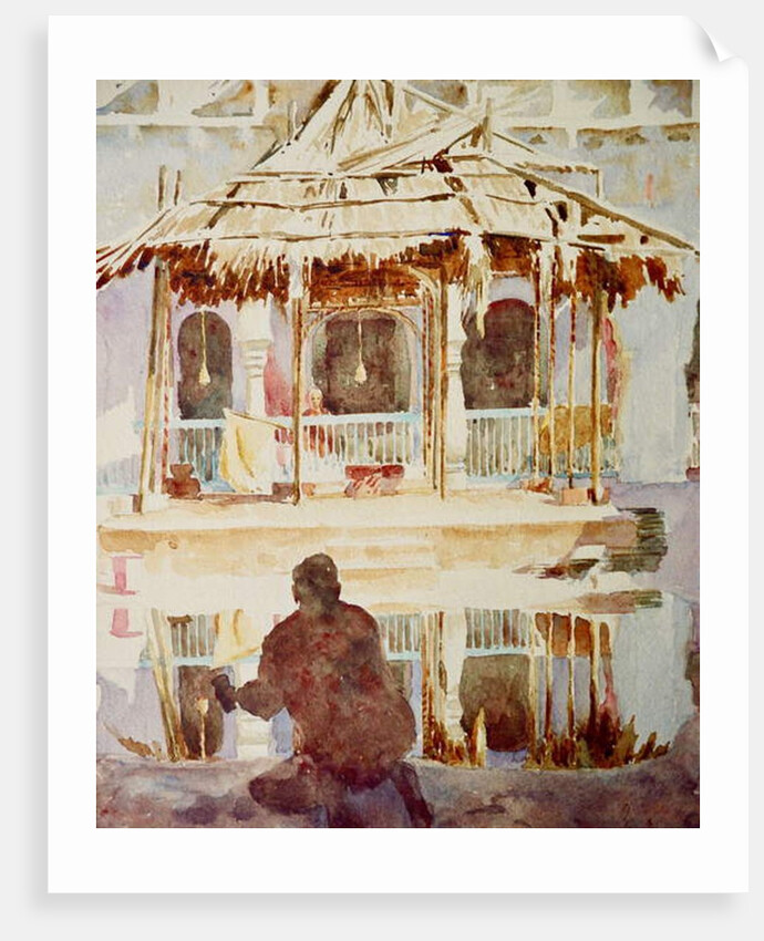 695 A flood at the ashram by Clive Wilson