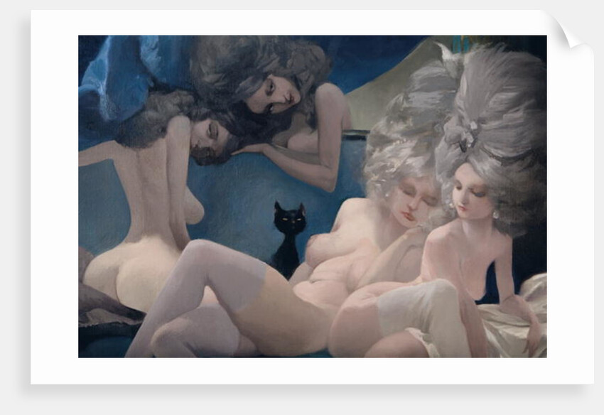 The Young Bride and her friends, detail by Daniel Cacouault