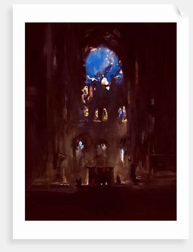 Interior of Notre-Dame by Daniel Cacouault