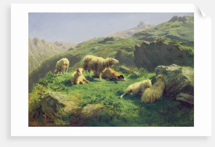 Sheep grazing in the Pyrenees by Rosa Bonheur