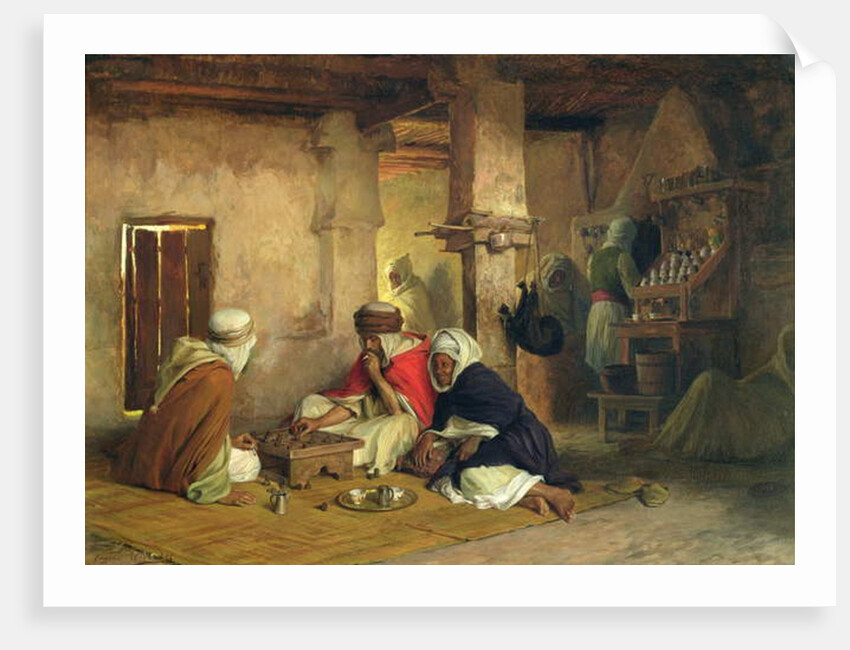 Moroccan Coffee House, c.1874 by Eugene Alexis Girardet