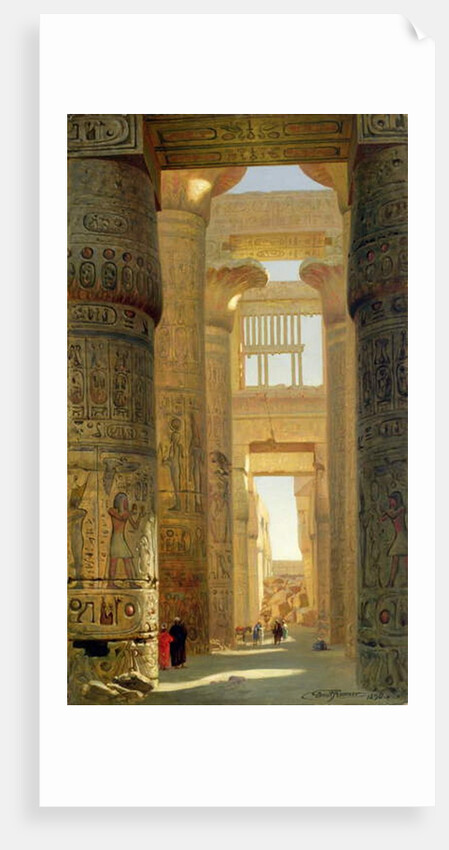The Temple of Karnak, The Great Hypostyle Hall, 1890 by Ernest Carl Eugen Koerner
