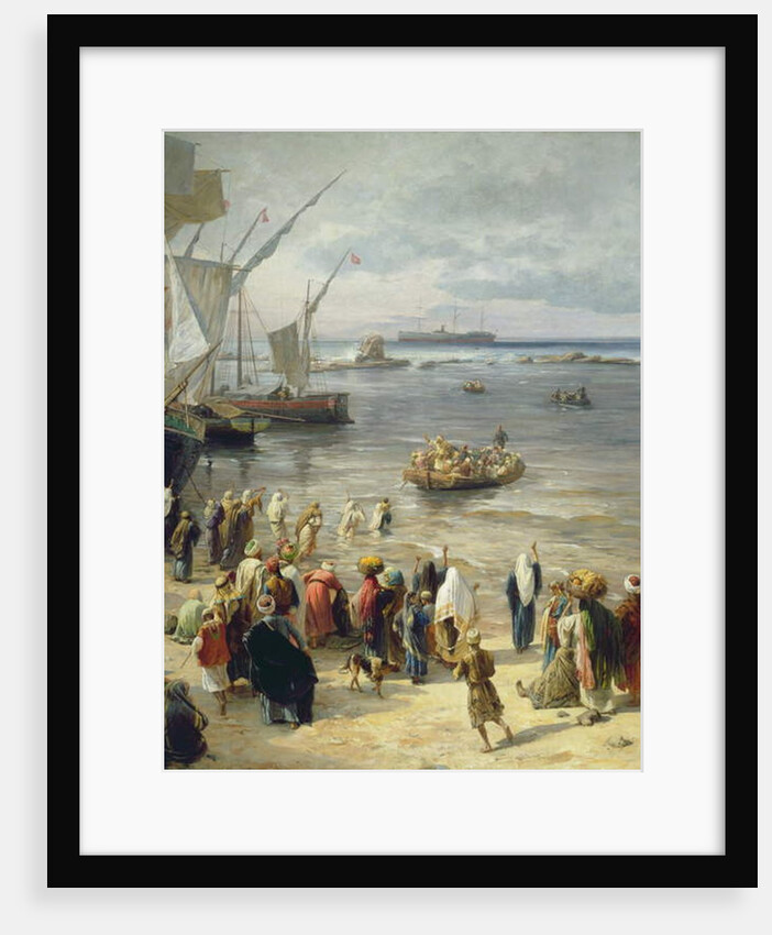 Jaffa, Recruiting of Turkish Soldiers in Palestine, 1888 by Gustave Bauernfeind