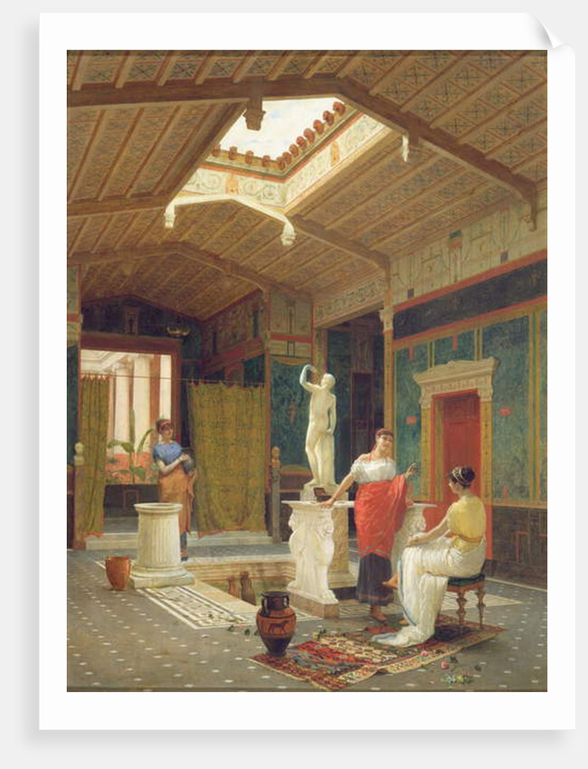 A Pompeian Interior, 1882 by Luigi Bazzani