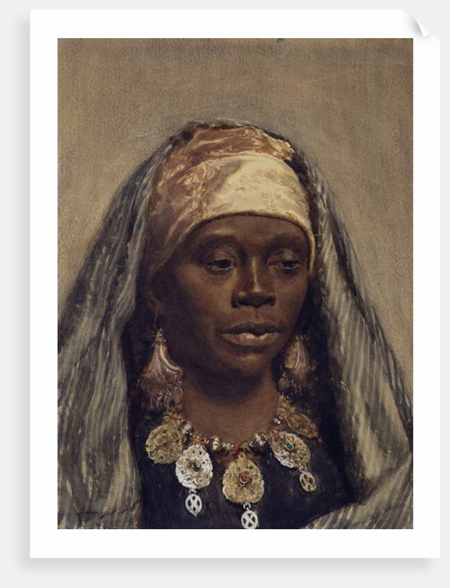 Head of a North African Woman by Nazzareno Cipriani